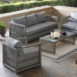 Aura 3 Piece Outdoor Patio Wicker Rattan Set