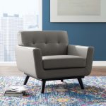Engage Top-Grain Leather Living Room Lounge Accent Armchair - Image 6