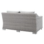 Conway Sunbrella® Outdoor Patio Wicker Rattan Loveseat - Image 7
