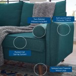 Revive Upholstered Fabric Sofa and Loveseat Set - Image 22