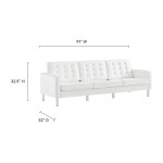 Loft 2-Piece Tufted Vegan Leather Furniture Set - Image 14
