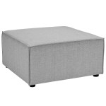 Saybrook Outdoor Patio Upholstered Sectional Sofa Ottoman - Image 6
