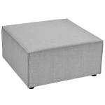 Saybrook Outdoor Patio Upholstered Sectional Sofa Ottoman - Image 5