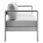 Shore 3 Piece Sunbrella® Fabric Outdoor Patio Aluminum Set - Image 12