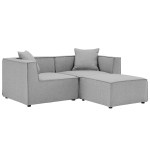 Saybrook Outdoor Patio Upholstered Loveseat and Ottoman Set - Image 10