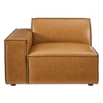 Restore Left-Arm Vegan Leather Sectional Sofa Chair - Image 5