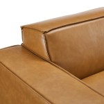 Restore Left-Arm Vegan Leather Sectional Sofa Chair - Image 6