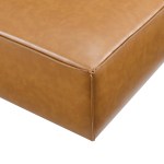 Restore Vegan Leather Ottoman - Image 5