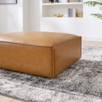 Restore Vegan Leather Ottoman - Image 7