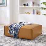 Restore Vegan Leather Ottoman - Image 6
