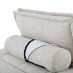 Saunter Tufted Fabric Armless Chair - Image 6