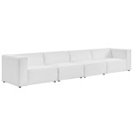 Mingle 4-Piece Vegan Leather Sectional Sofa - Image 24