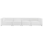 Mingle 4-Piece Vegan Leather Sectional Sofa - Image 25