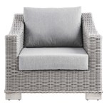 Conway Outdoor Patio Wicker Rattan Armchair - Image 4