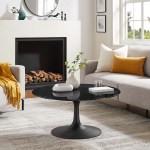 Lippa 36" Round Faux Marble Coffee Table - Image 7