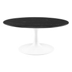 Lippa 36" Round Faux Marble Coffee Table