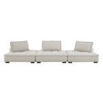 Saunter 3-Piece Tufted Fabric Fabric Sofa - Image 3