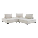 Saunter 3-Piece Tufted Fabric Fabric Sofa - Image 5