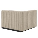 Conjure Channel Tufted Upholstered Fabric Left-Arm Chair - Image 5