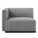 Conjure Channel Tufted Upholstered Fabric Left-Arm Chair - Image 10