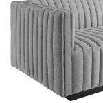 Conjure Channel Tufted Upholstered Fabric Left-Arm Chair - Image 12