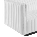 Conjure Channel Tufted Upholstered Fabric Left-Arm Chair - Image 18