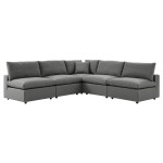 Commix 5-Piece Outdoor Patio Sectional Sofa - Image 10