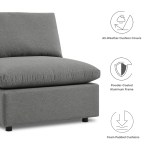 Commix 5-Piece Outdoor Patio Sectional Sofa - Image 3