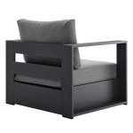 Tahoe Outdoor Patio Powder-Coated Aluminum Armchair - Image 6