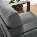 Tahoe Outdoor Patio Powder-Coated Aluminum Armchair - Image 3