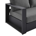Tahoe Outdoor Patio Powder-Coated Aluminum Sofa - Image 5