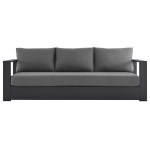 Tahoe Outdoor Patio Powder-Coated Aluminum Sofa - Image 4