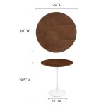 Lippa 20" Round Wood Side Table - Image 3