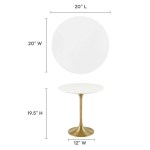 Lippa 20" Round Wood Side Table - Image 4
