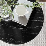 Lippa 20" Round Faux Marble Side Table - Image 8