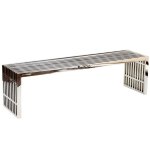 Gridiron Large Stainless Steel Bench