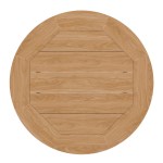 Brisbane 6-Piece Teak Wood Outdoor Patio Set - Image 8