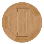 Brisbane 3-Piece Teak Wood Outdoor Patio Set - Image 4