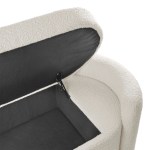 Nebula Boucle Upholstered Bench - Image 7