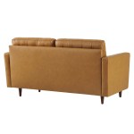 Exalt Tufted Leather Loveseat - Image 5