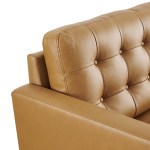 Exalt Tufted Leather Loveseat - Image 7