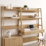 Bixby 2-Piece Wood Office Desk and Bookshelf - Image 4
