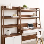 Bixby 2-Piece Wood Office Desk and Bookshelf - Image 14