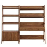 Bixby 2-Piece Wood Office Desk and Bookshelf - Image 8