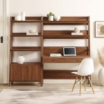 Bixby 2-Piece Wood Office Desk and Bookshelf - Image 10