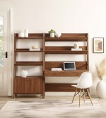 Bixby 2-Piece Wood Office Desk and Bookshelf - Image 11