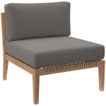 Clearwater Outdoor Patio Teak Wood Sofa - Image 6
