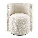 Della Boucle Fabric Swivel Chair - Image 7