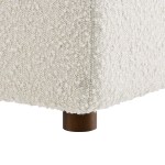 Commix Down Filled Overstuffed Boucle Fabric Corner Chair - Image 15