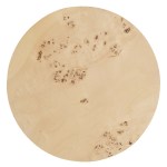 Cosmos 16" Round Burl Wood Side Table - Image 16